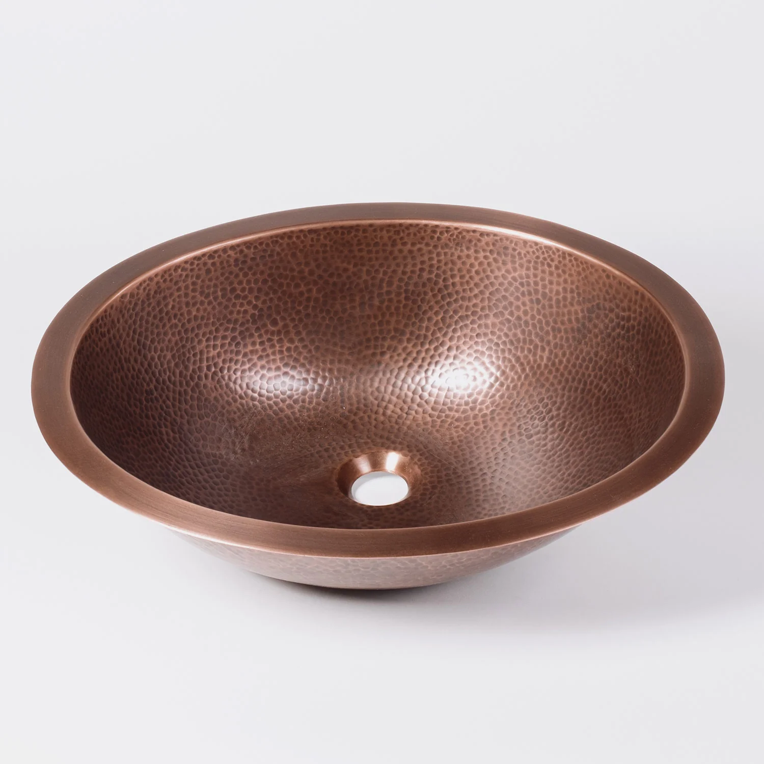 Oval Self-rimming Copper Sink - Image 3