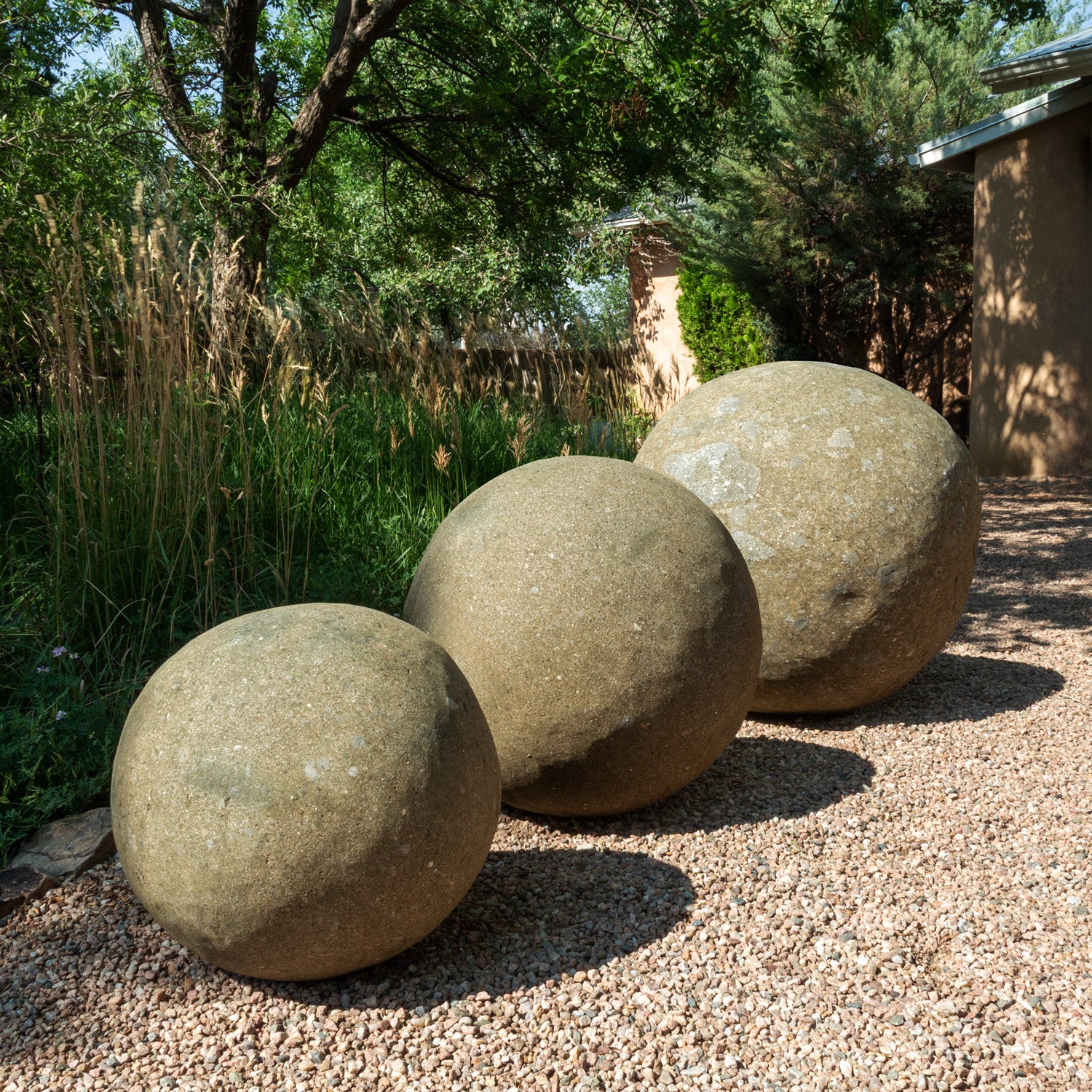 Ornamental Basalt Sphere