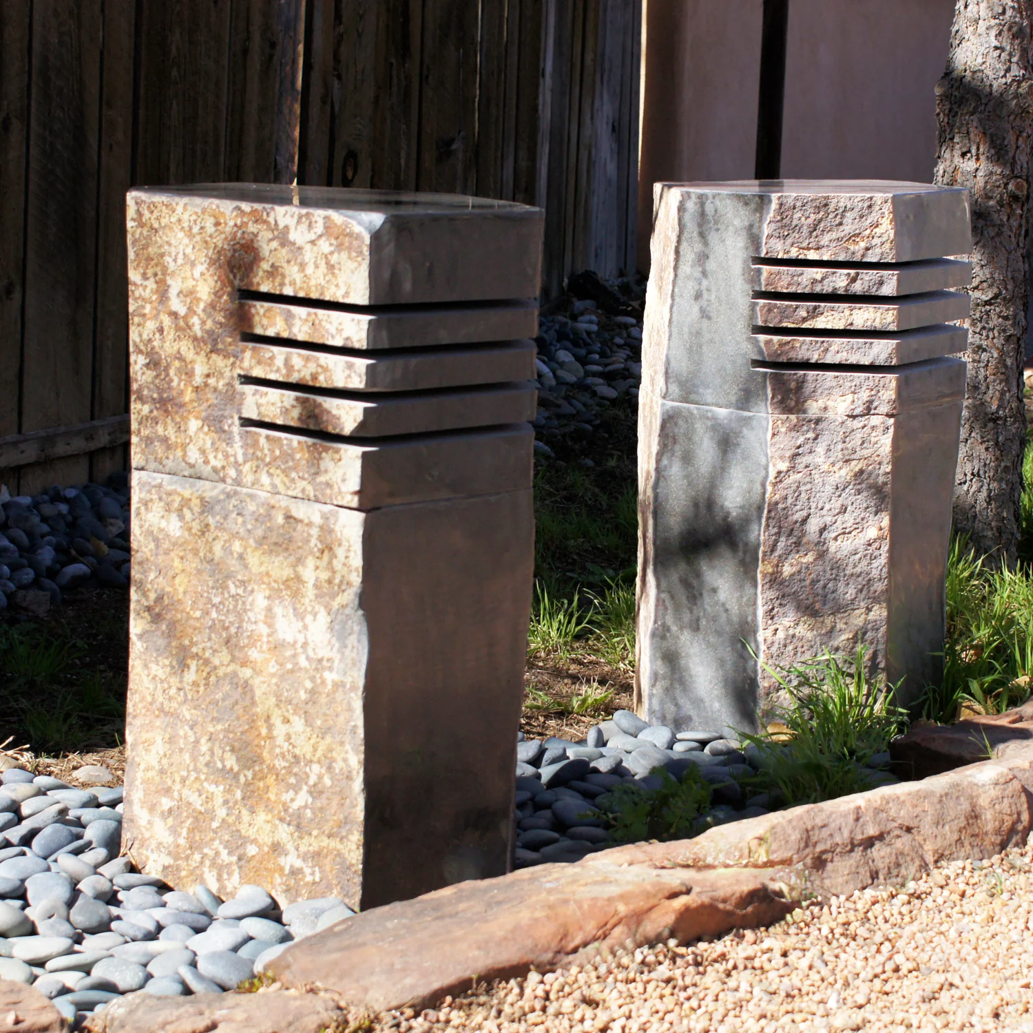 Large Sculptural Basalt Lantern - Image 3